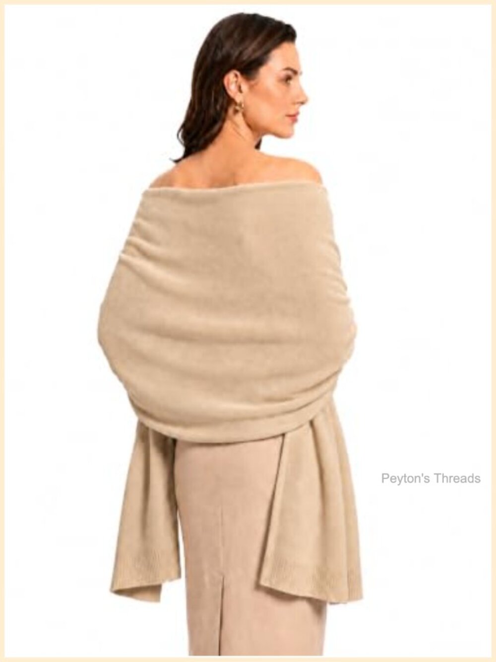 Thick Warm Knit Shawl Wrap Winter Weddings Dresses 78x26